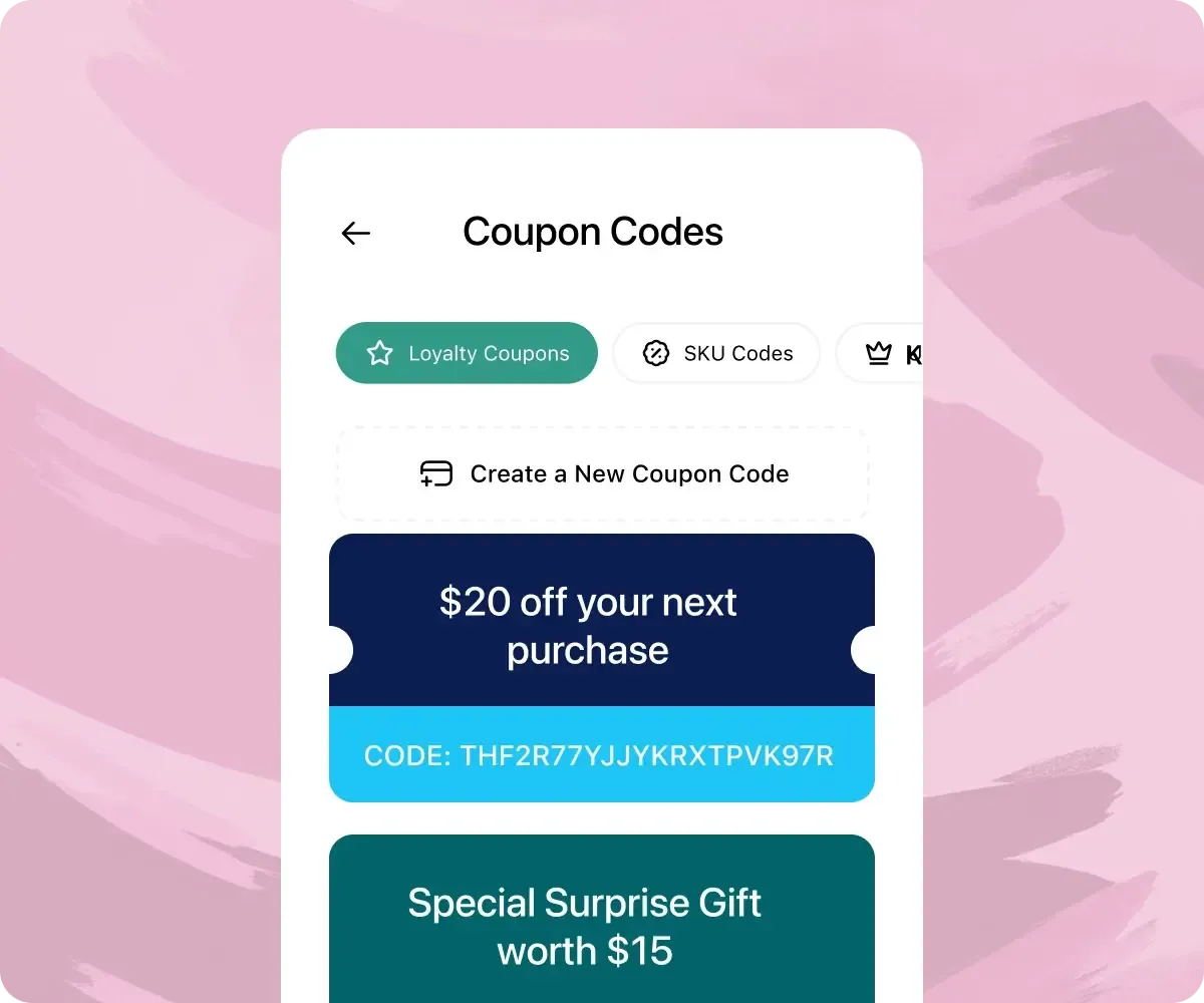 Gift card experience