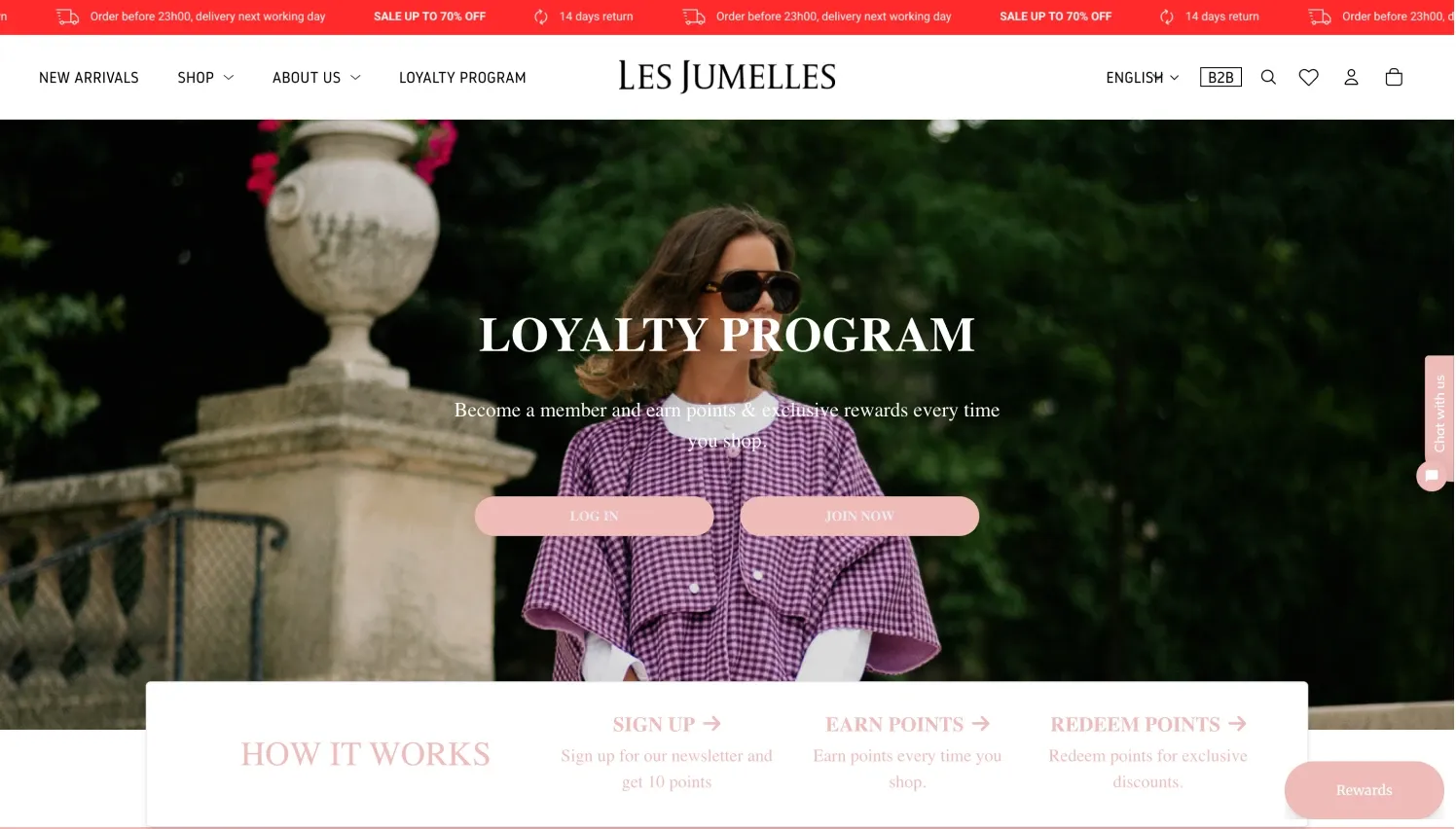 Les-jumelles Loyalty Program