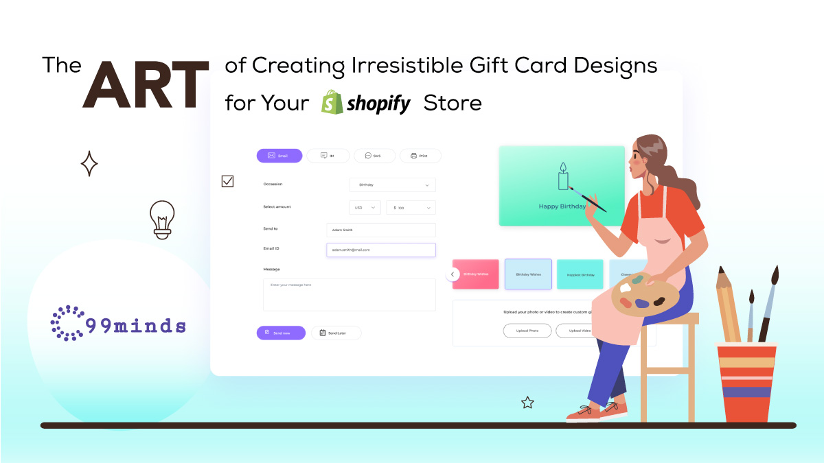 The Art of Creating Irresistible Gift Card Designs for Your Shopify Store