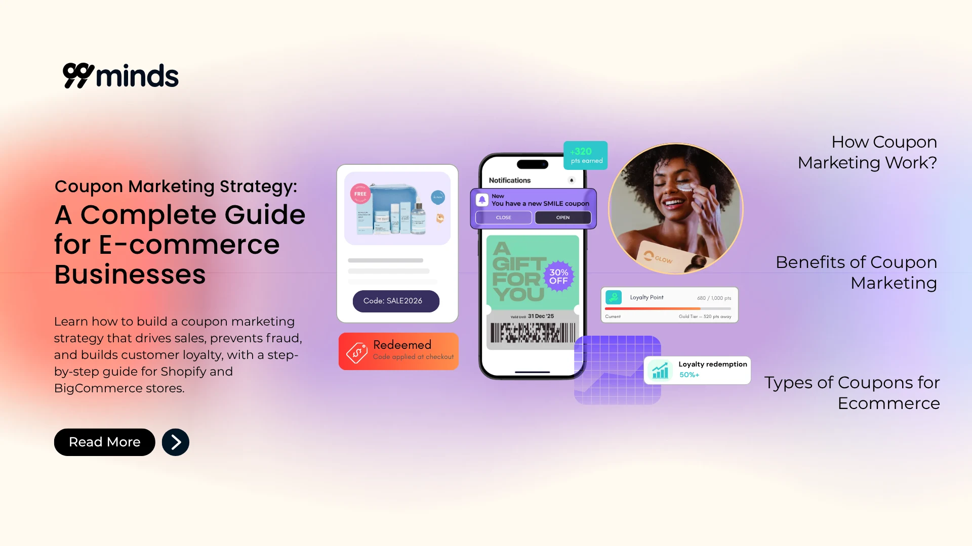 coupon marketing strategy for e-commerce businesses, with a personalized coupon and loyalty points on mobile