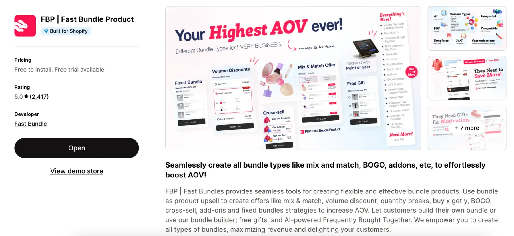 Fast Bundle Shopify app