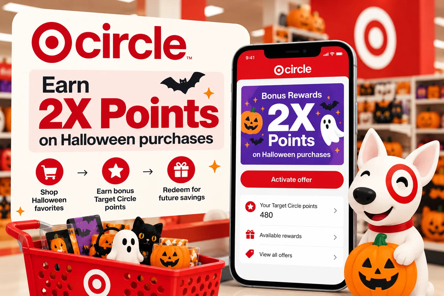 Target Circle offer for 2X points on Halloween purchases