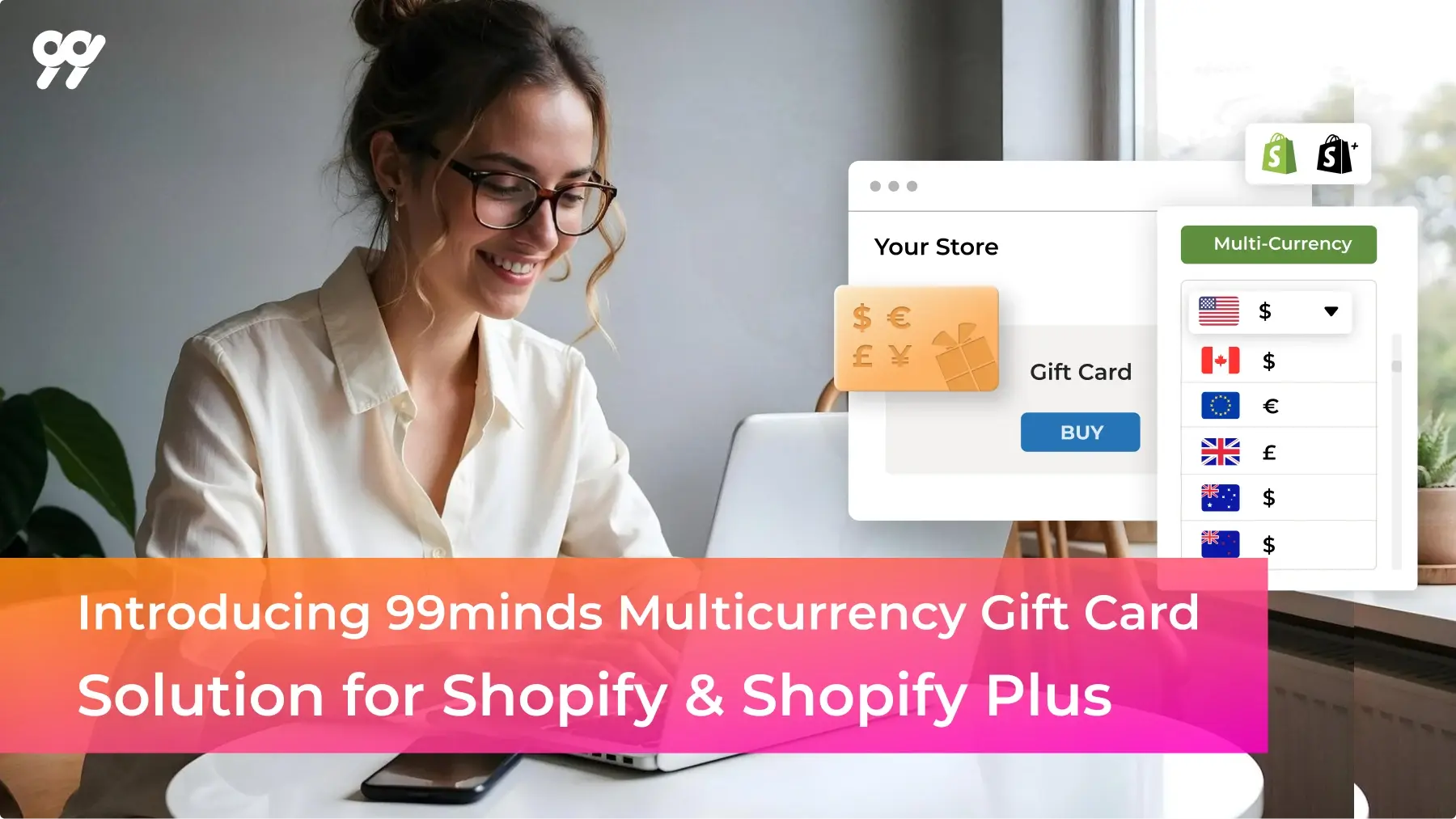 Introducing 99minds Multicurrency Gift Card Solution for Shopify