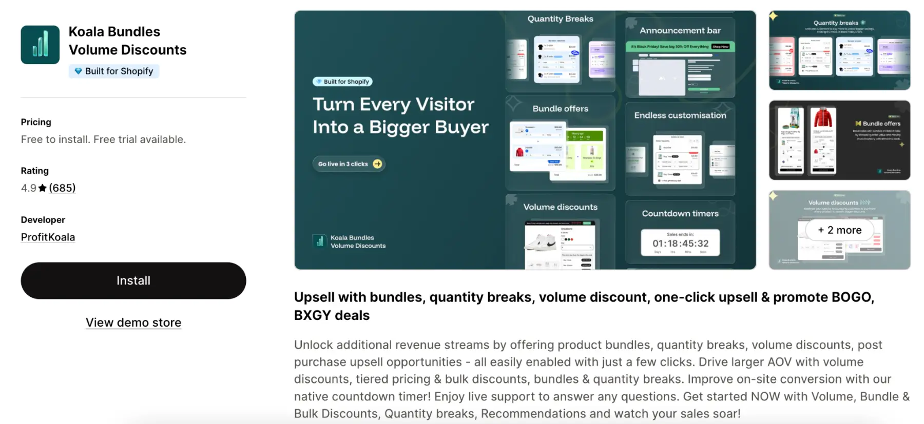 Koala Bundles Shopify app