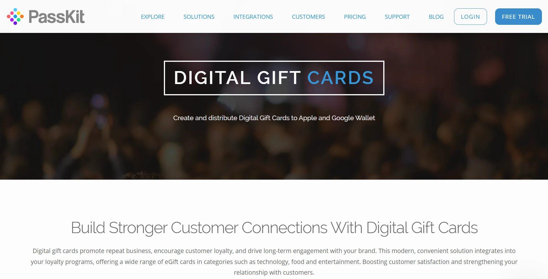 PassKit digital gift cards via Apple and Google Wallet