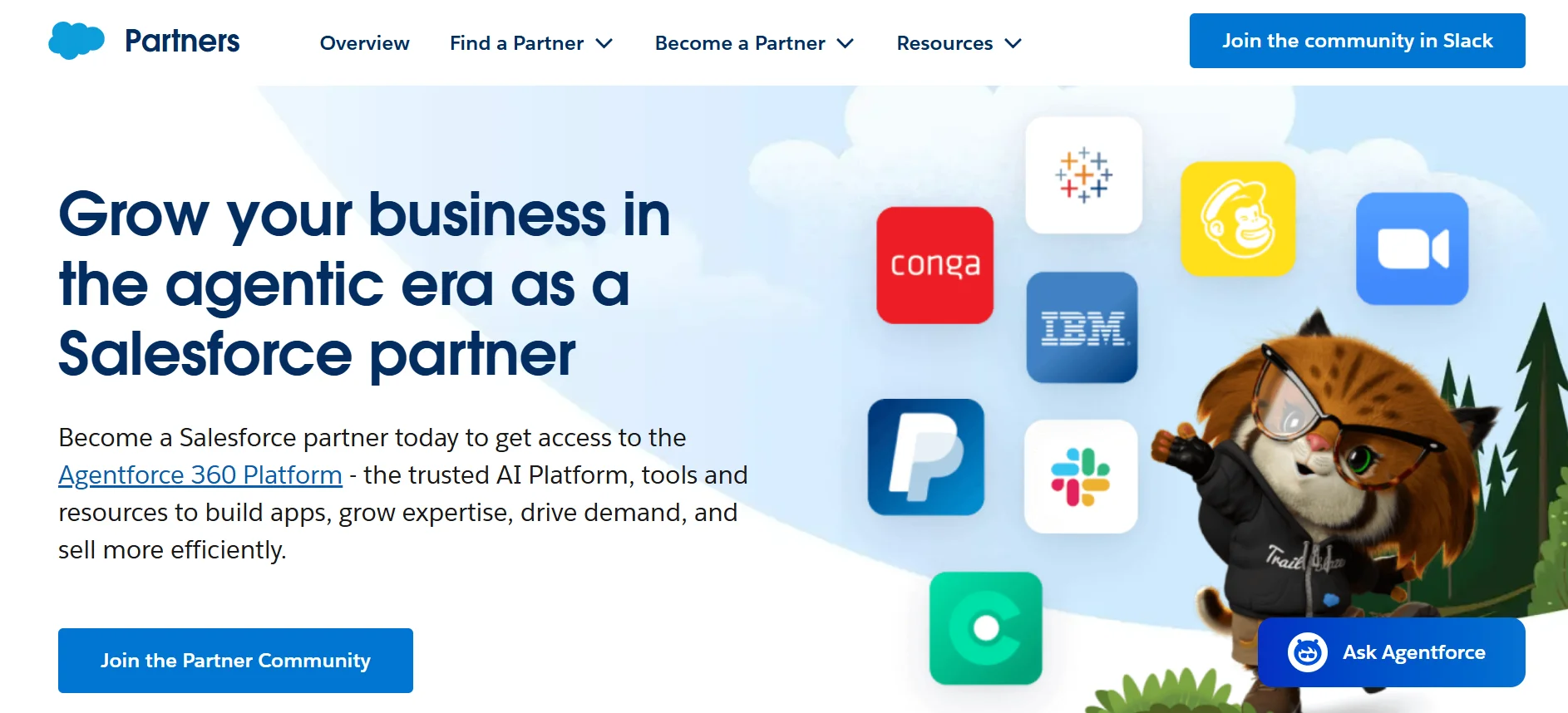 Salesforce Solutions Partner Program homepage