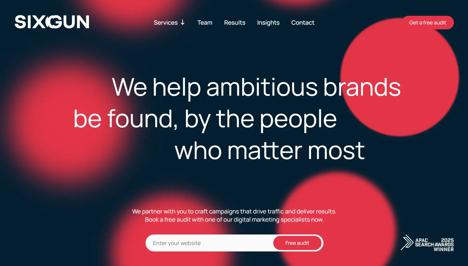 SIXGUN shopify marketing agency