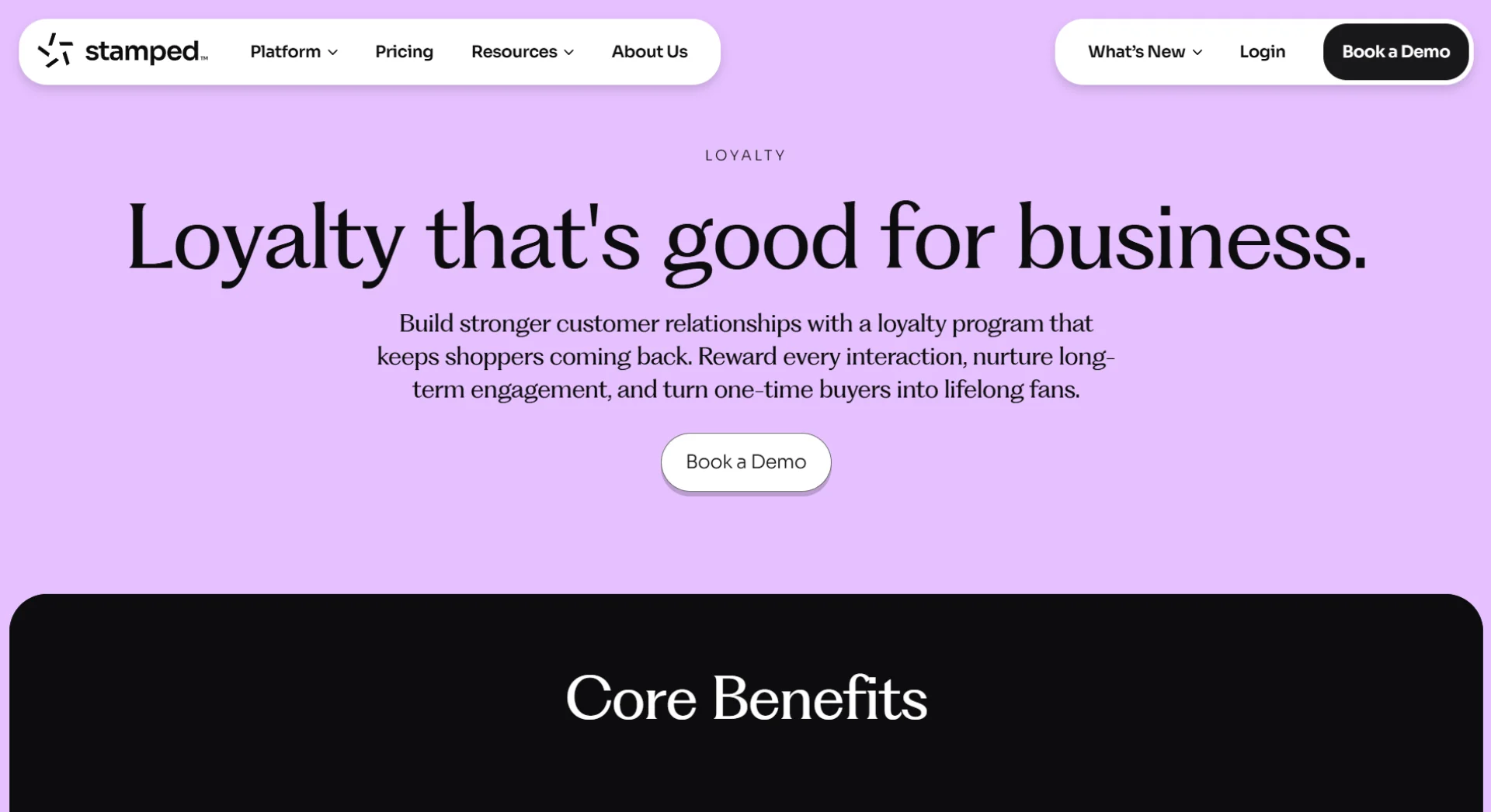 Stamped.io ecommerce loyalty platform