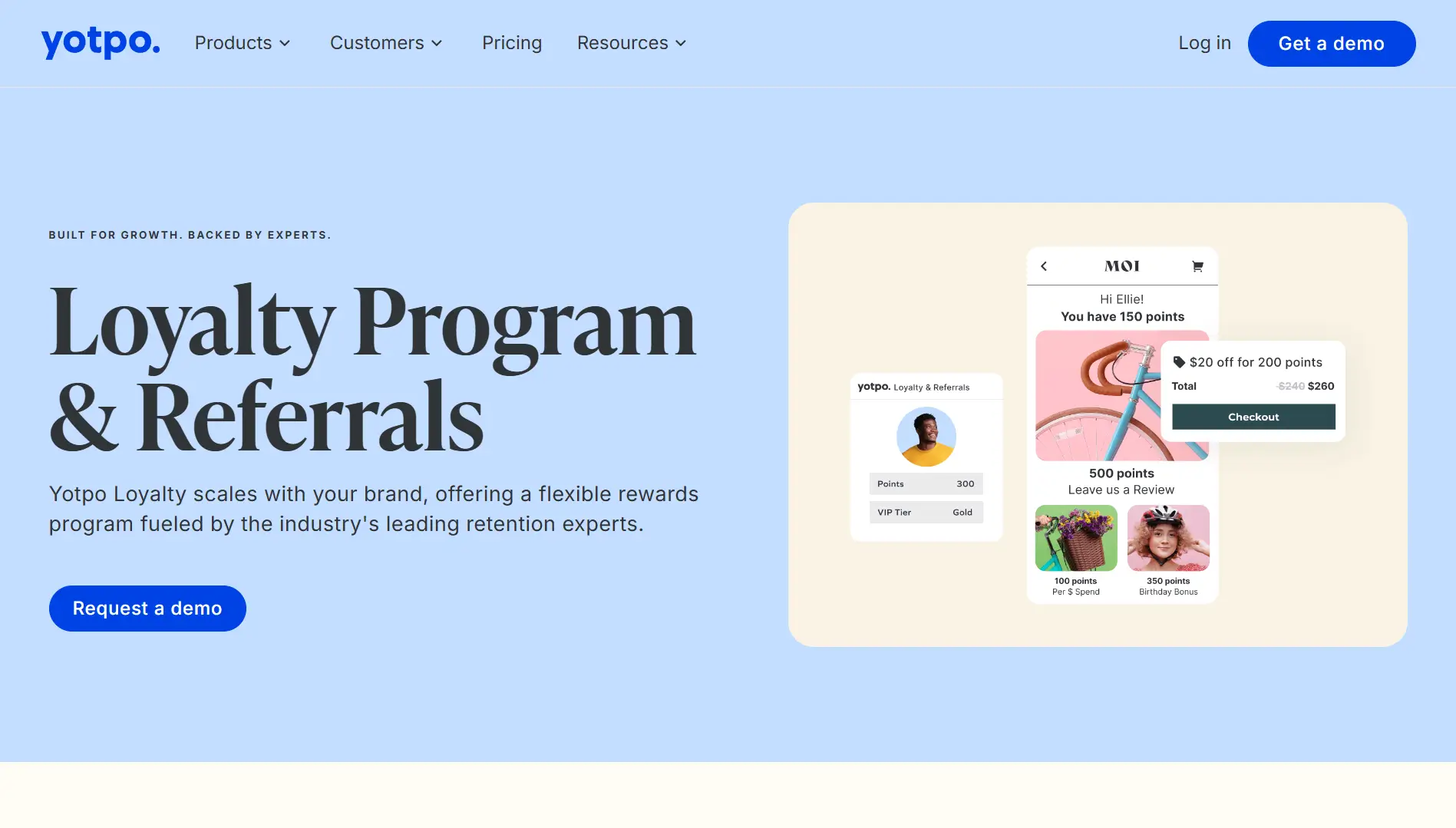 Yotpo loyalty and referral app